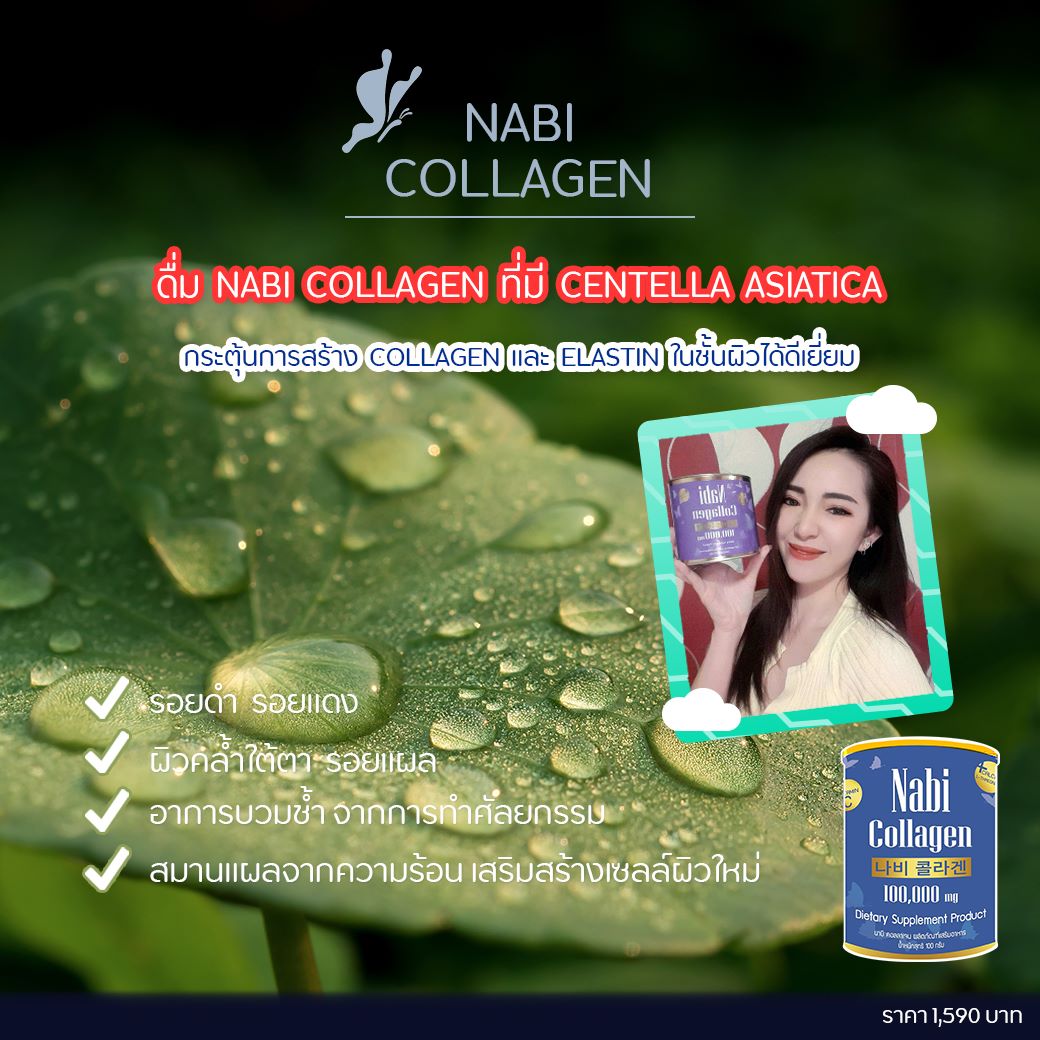 Centella Asiatica ยี่ห้อไหนดีที่สุด Nabi Collagen รีวิว